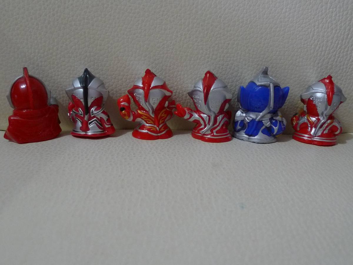 Ultraman Finger figure Soft Vinyl各種6種Ultraman Mebius等。 原文:ウルトラマン指人形 ソフビ いろいろ６種 ウルトラマンメビウスほか いち