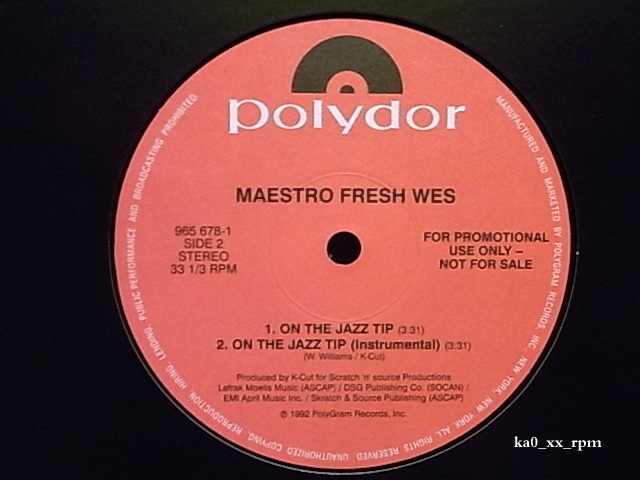 ★☆Maestro Fresh Wes Bring It On (Remix)」☆★5点で送料無料!!!_画像2