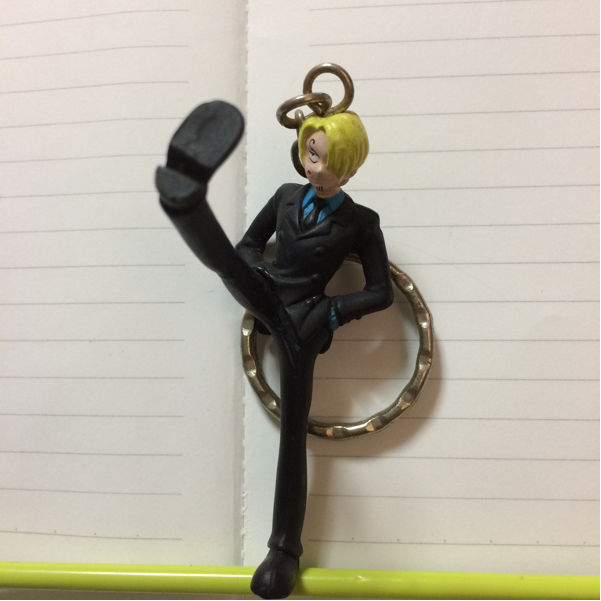 Sanji Key Holder海賊王2000獎項目    原文:サンジ キーホルダー ワンピース 2000 プライズ品