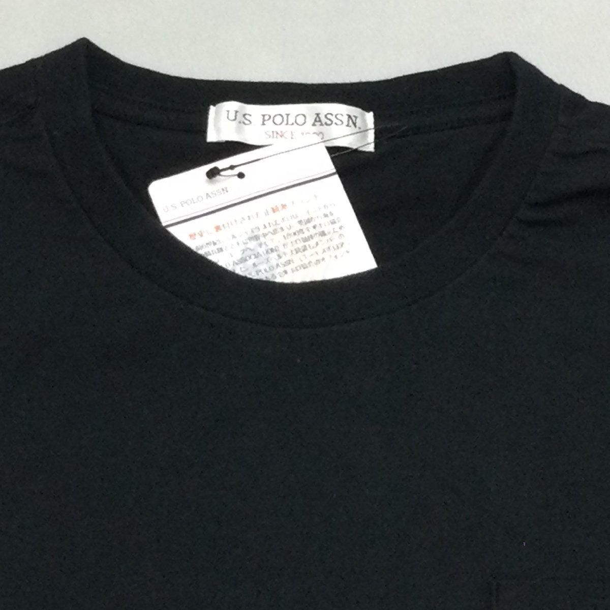 【送料無料】【新品】US.POLO.ASSN　メンズ半袖Tシャツ（コットン100％） 　X2(BIGサイズ 4L～5L相当） ブラック★12256_画像2