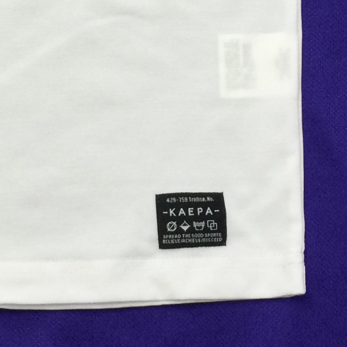 【送料無料】【新品】Kaepaメンズ半袖Tシャツ（ストレッチ素材 吸水速乾 UVカット 瞬間冷却） 　LL　2L　ホワイト★471242_画像3