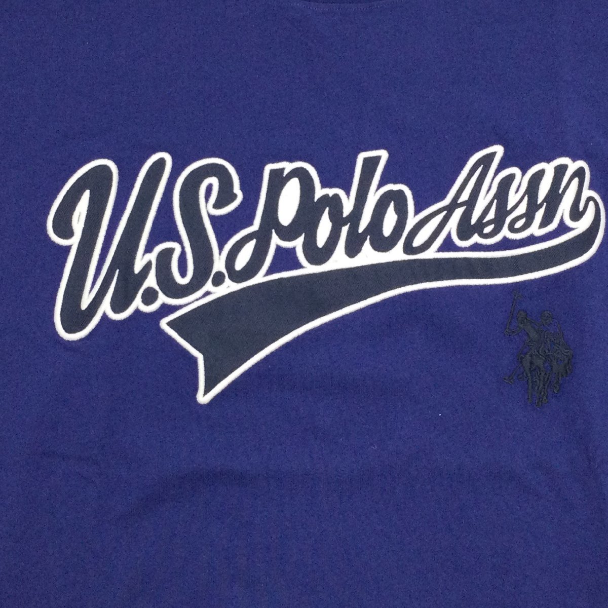 【送料無料】【新品】US.POLO.ASSN　メンズ半袖Tシャツ（コットン100％ ゆったりタイプ） 　L　　ネイビー★21214_画像3