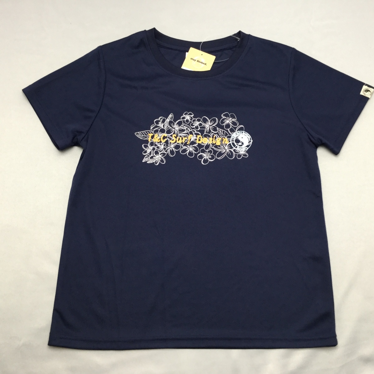 [ free shipping ][ new goods ]T&C Surf Designs lady's short sleeves T-shirt LL 2L navy *TCA12219