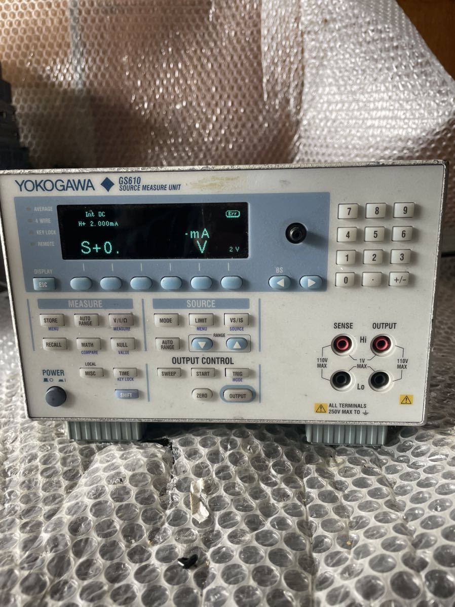 感謝の声続々! ソースメジャーユニット YOKOGAWA 横河計測 中古品