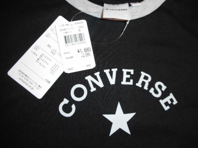 ☆新品　ＣＯＮＶＥＲＳＥ　半袖Ｔシャツ　１４０（ネイビー・黒）☆_画像6