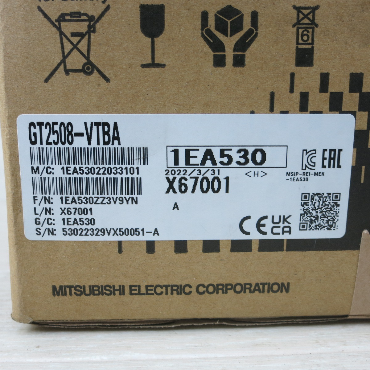未使用◇MITSUBISHI 三菱電機 タッチパネル GOT2000 GT2508-VTBA 未使用◇MITSUBISHI 三菱電機 タッチパネル GOT2000 GT2508-VTBA