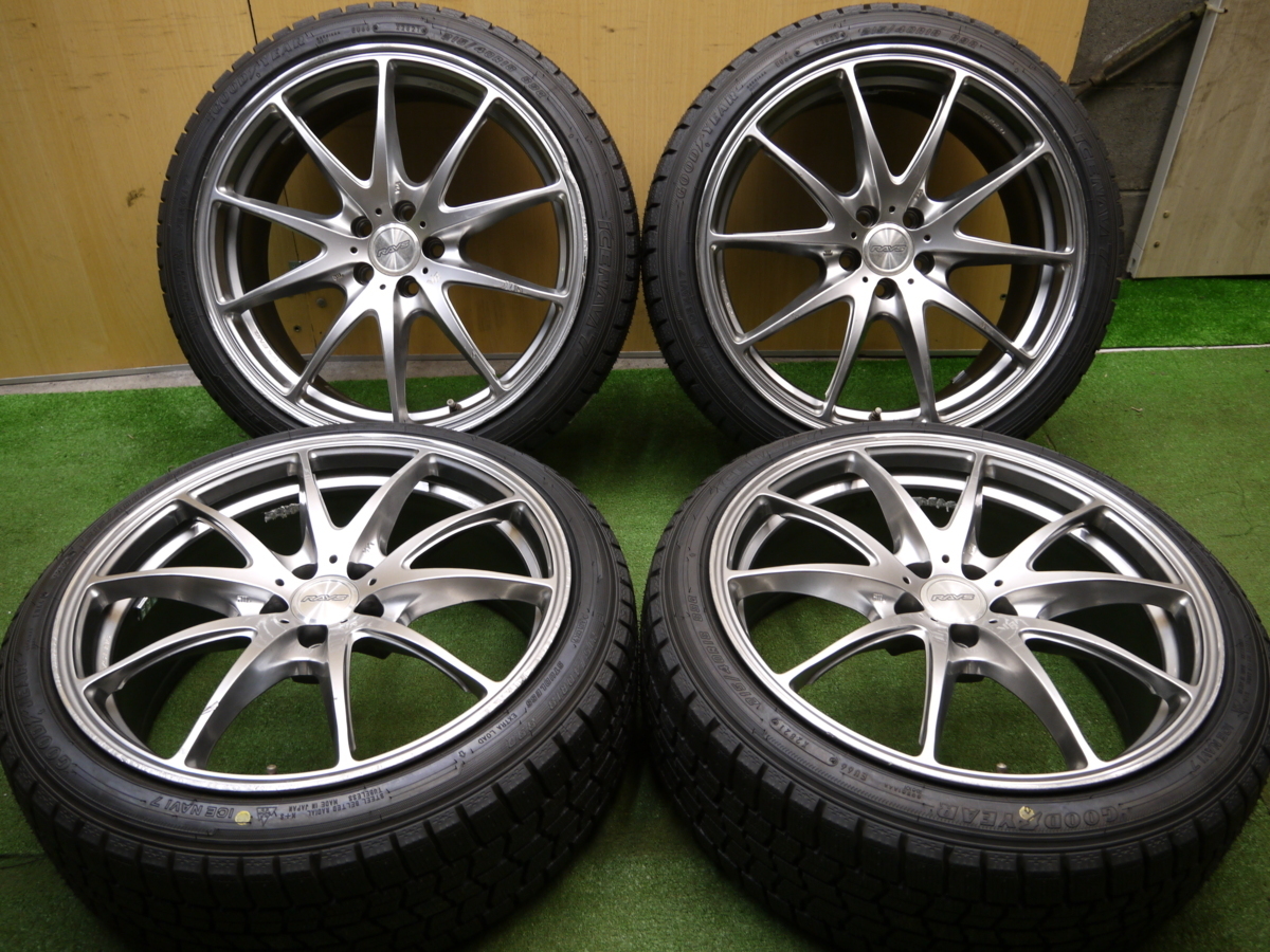 美品 アイスナビ7 グッドイヤー 鍛造 G25 VR RAYS 215/40R18 タイヤ未