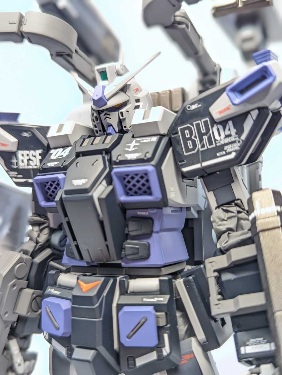 Yahoo!オークション - 完成品 塗装改修済 バンダイ MG 1/100 フルアーマ...