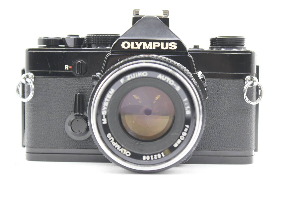 Y2197 オリンパス Olympus OM-1N ブラックペイント Auto-S 50mm F1.8 ボディ レンズセット ジャンク_画像2