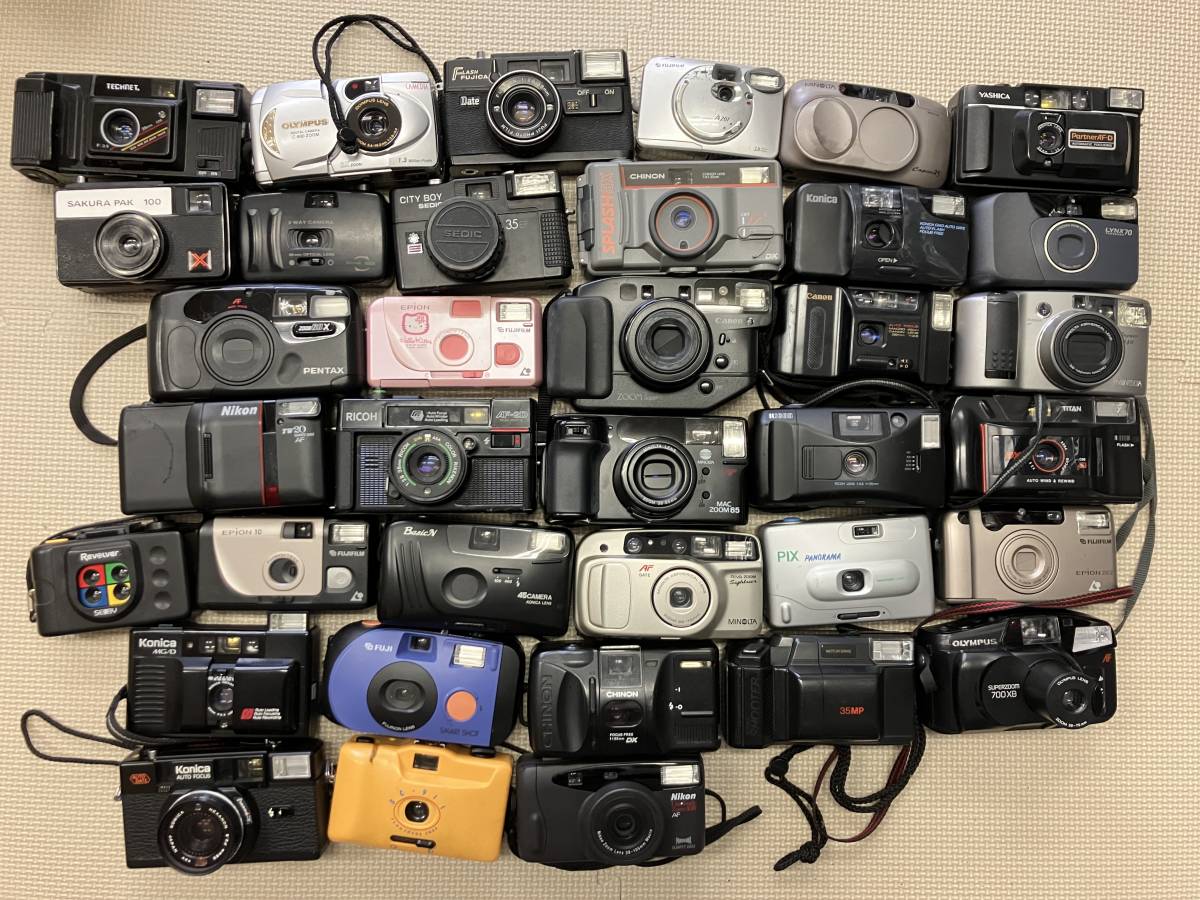 ジャンク扱い カメラ(PENTAX、Canon、RICOH)レンズ等まとめ売り。-