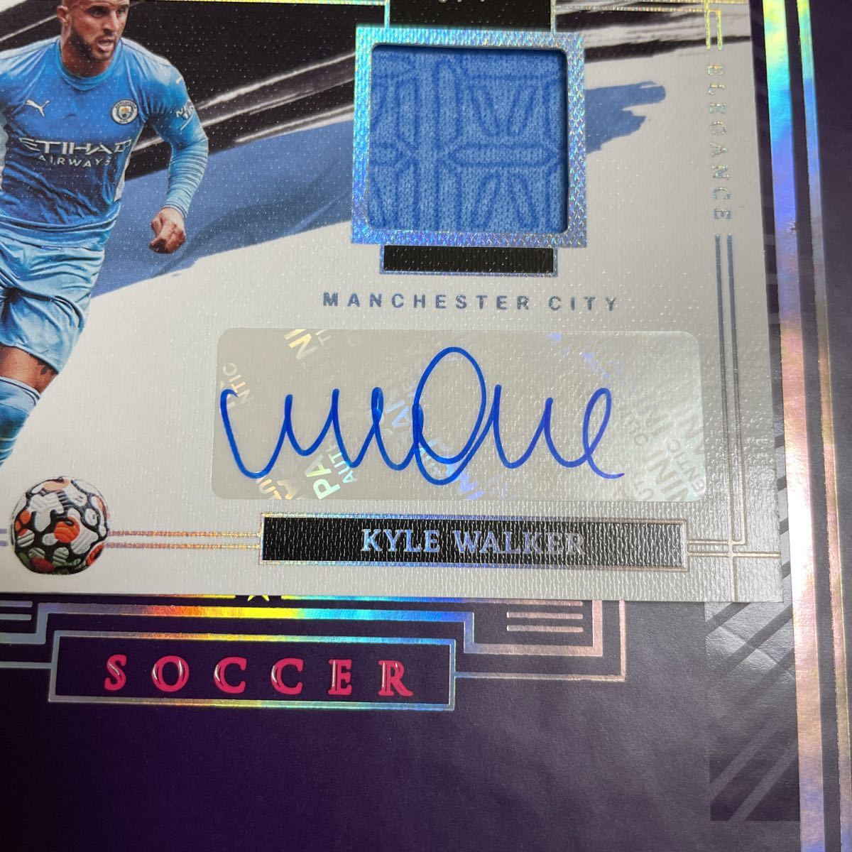 Panini impeccable soccer 2021-22 Manchester City /7 autograph Kyle Walker ウォーカー マンチェスターシティ _画像3