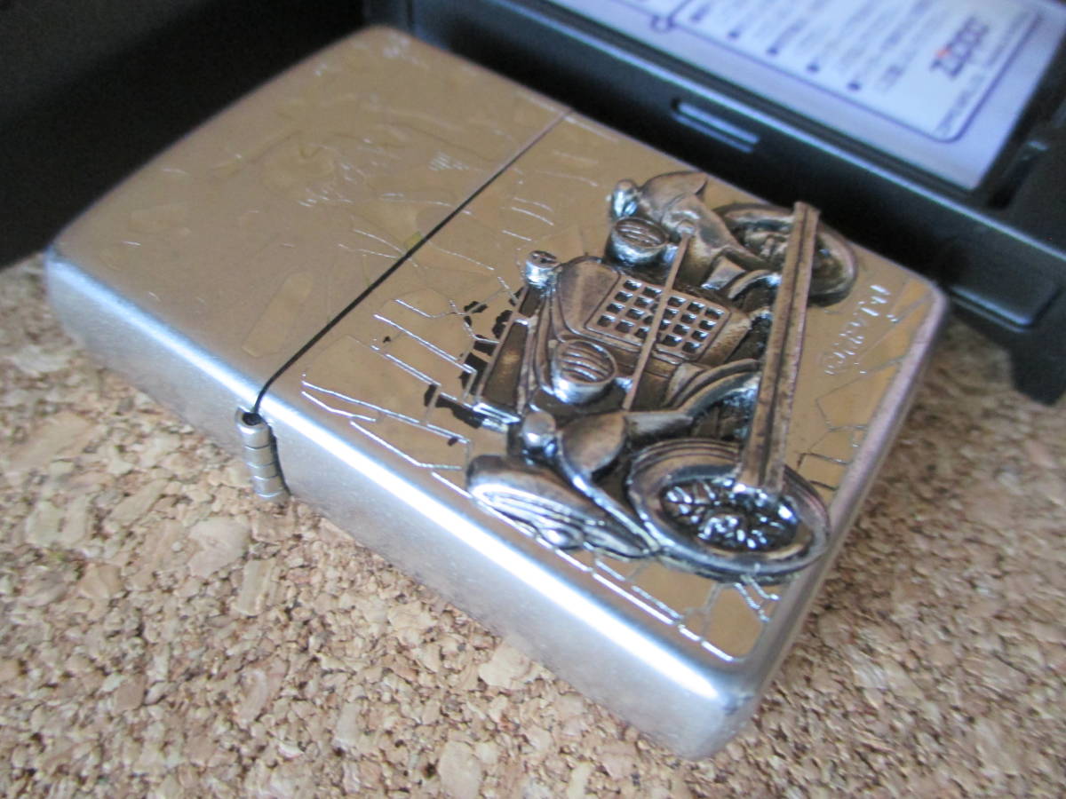 ZIPPO 『ルパン三世 WANTED No.1 逃走』2009年3月製造 指名手配 メルセデスベンツ モンキー・パンチ オイルライター ジッポー 廃版激レア_画像1