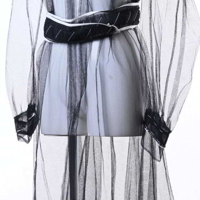 美品 Maison Margiela チュール ロングドレス 36 ブラック メゾン