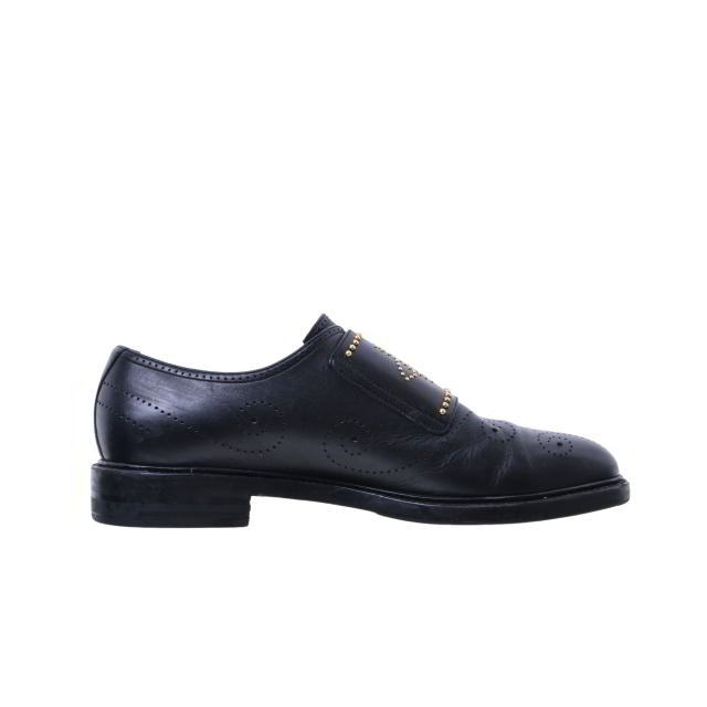 GUCCI Beeスタッズ ダブルモンクストラップ レザー シューズ 9/28