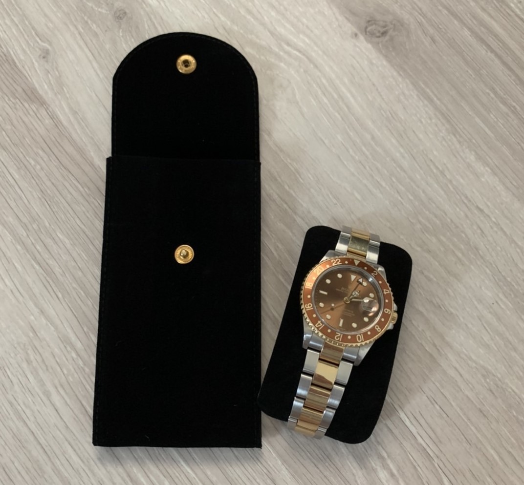 新品 時計保護ケース 時計を傷から守る 大切な時計を収納 時計ケース 黒色の画像1