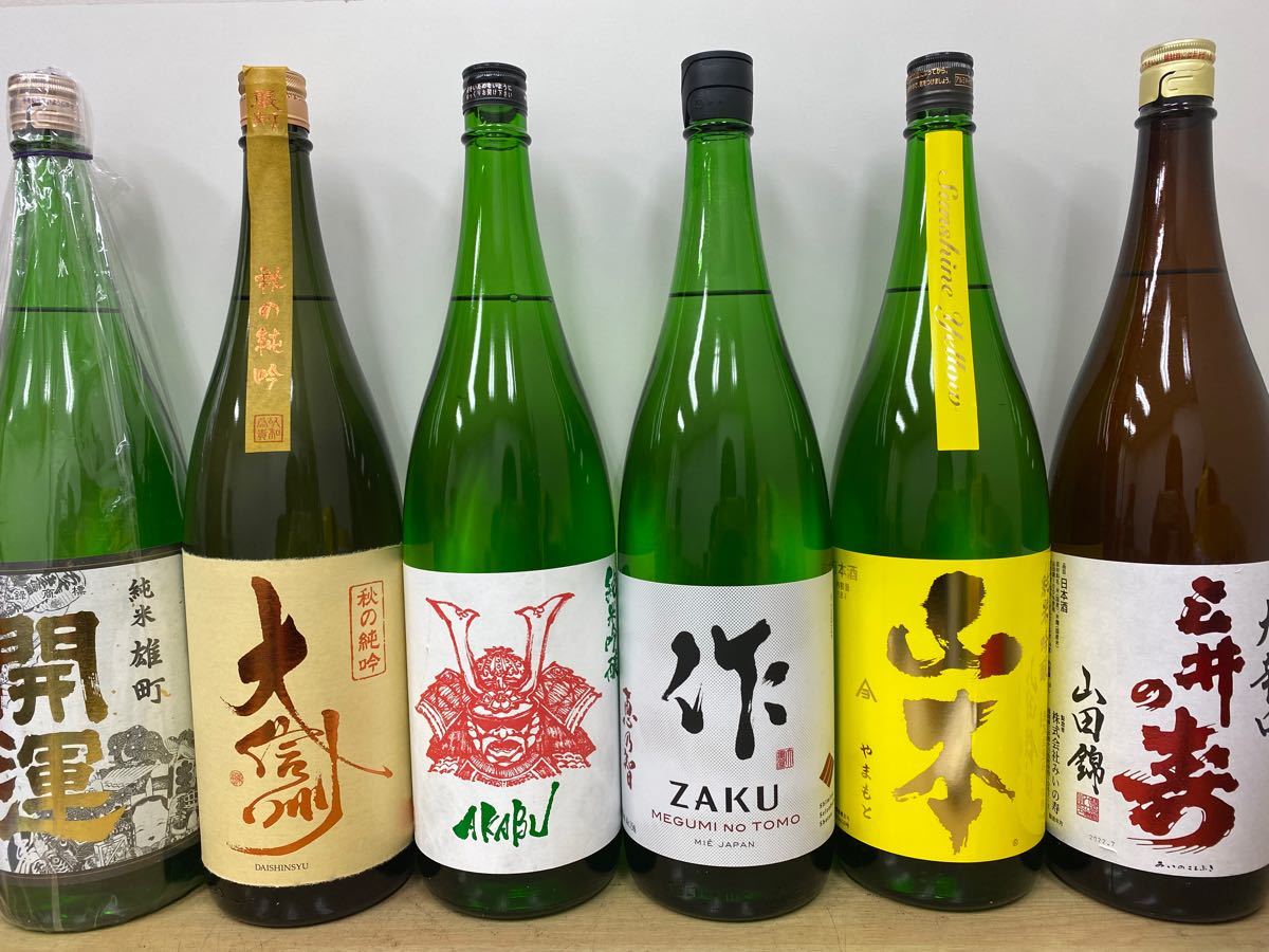 日本酒　一升瓶6本セット