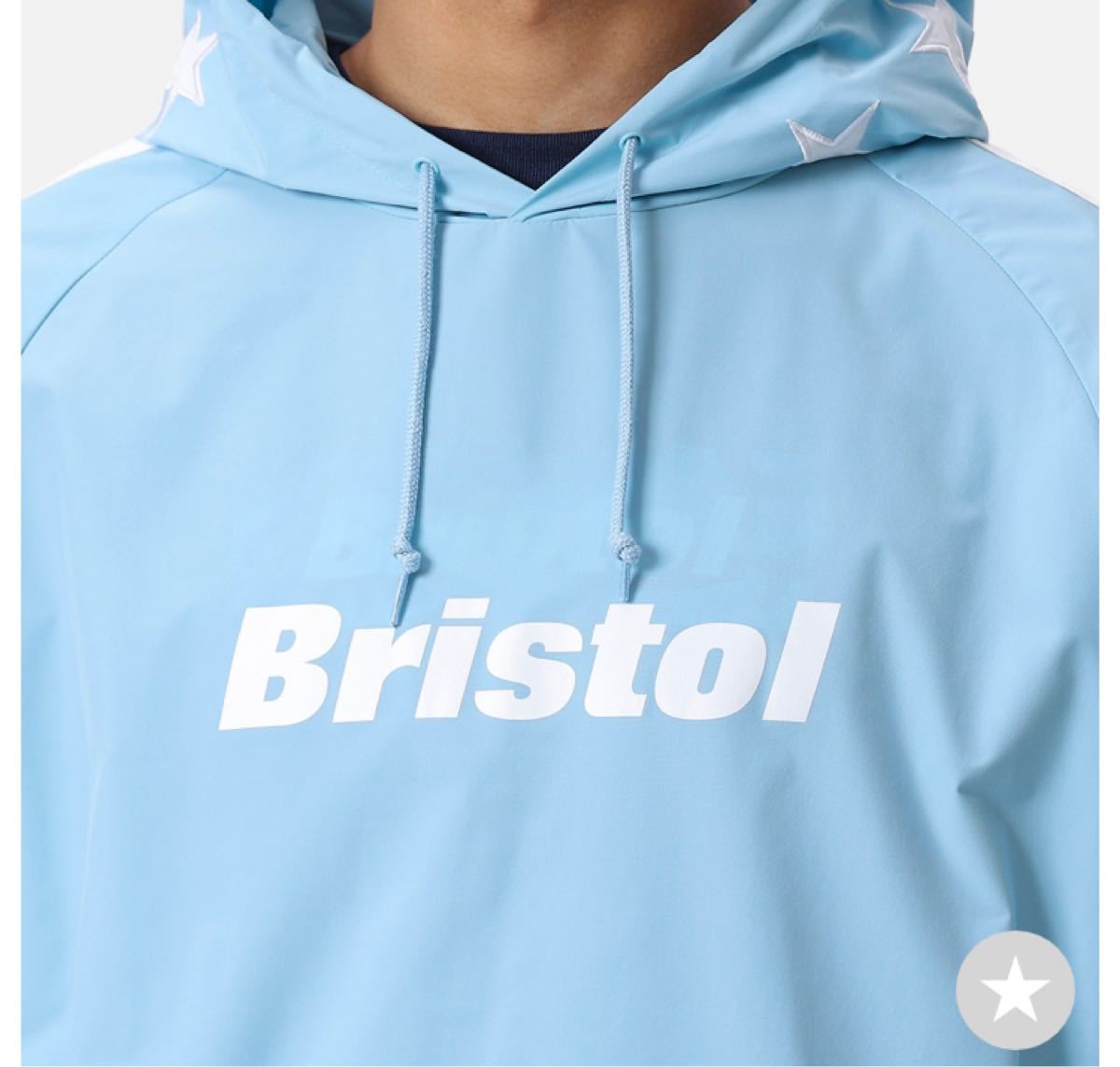 F.C.Real Bristol STAR ANORAK SAX ブリストル　新品未着用　ソフ　アノラック　サッカー　フットサル