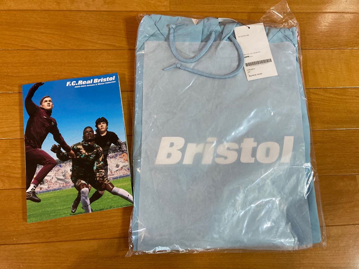 F.C.Real Bristol STAR ANORAK SAX ブリストル　新品未着用　ソフ　アノラック　サッカー　フットサル