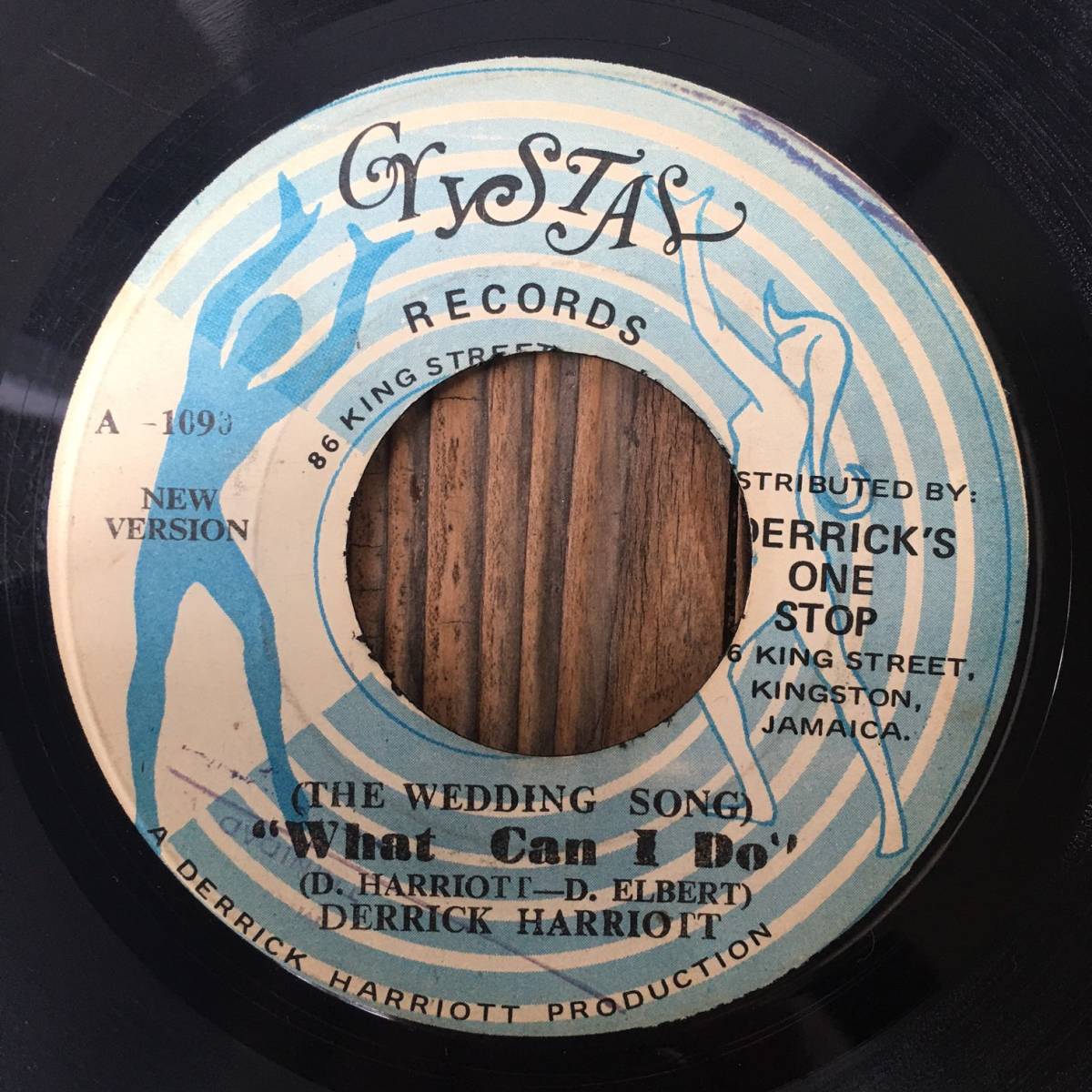 ★送料込み！JA ORIGINAL！両面Jamaican Soul cover！【Derrick Harriott/(The Wedding Song) What Can I Do/Close To Me】7inch Crystal