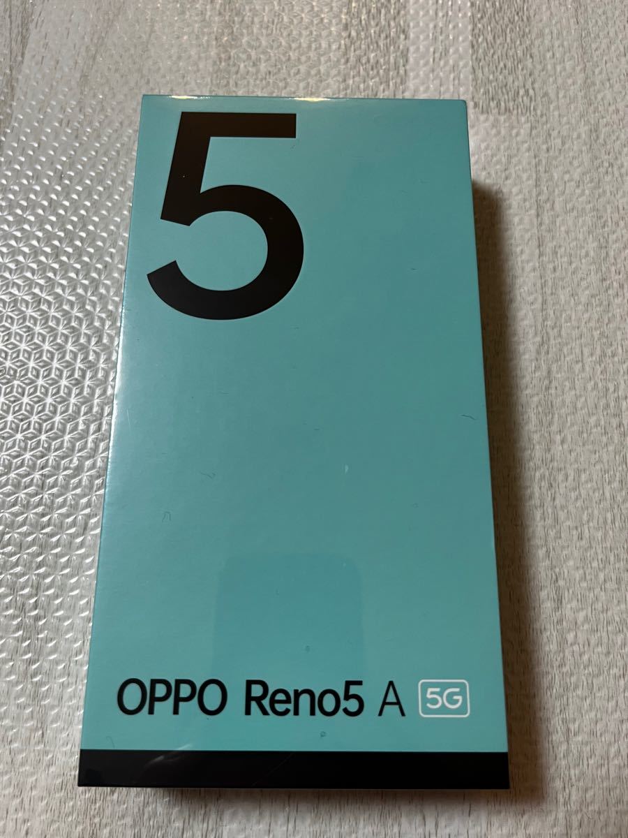 新品未使用未開封 OPPO Reno5 A (eSIM)アイスブルー ワイモバイル版SIM 