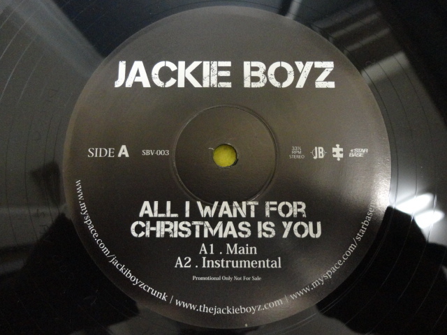 Jackie Boyz - All I Want For Christmas Is You オリジナル原盤 人気のマライア・キャリー 恋人たちのクリスマス R&Bカバー　視聴_画像2