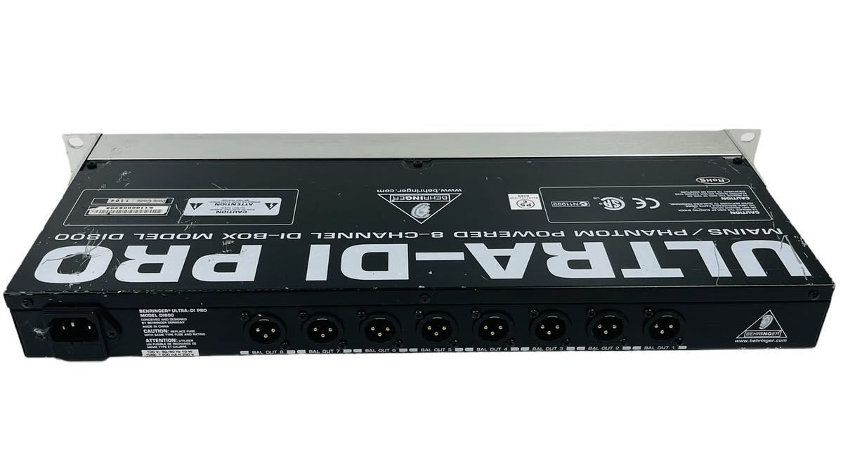 【即決/送料無料】 BEHRINGER ベリンガー ULTRA-DI PRO MAINS/PHANTOM POWERED 8-channel DI-BOX ダイレクトボックス DI800