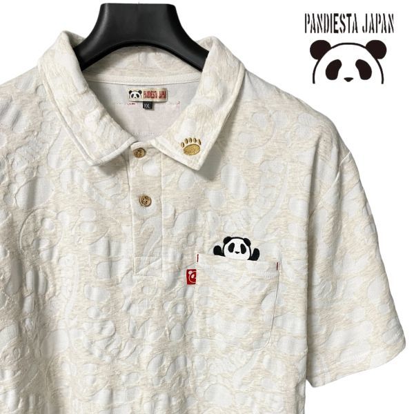 まとめ買い】 ポロシャツ パンダロゴ 白 tessiturasdenos.com.br