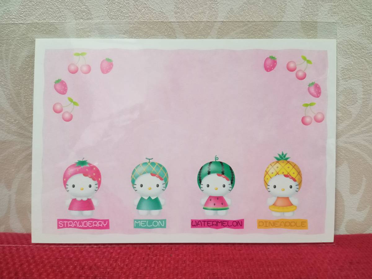  Hello Kitty 1999 year Sanrio post card postcard that time thing new goods super rare prompt decision HELLO KITTY Kitty postcard leaf paper hot middle . see Mai . hot middle see Mai .