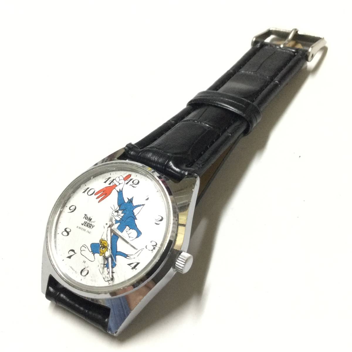 [ Showa Retro * rare Vintage ] hand winding Seiko Tom . Jerry wristwatch ②