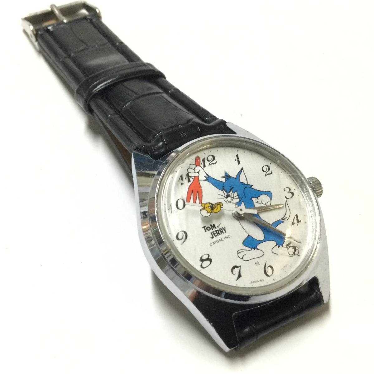 [ Showa Retro * rare Vintage ] hand winding Seiko Tom . Jerry wristwatch ②