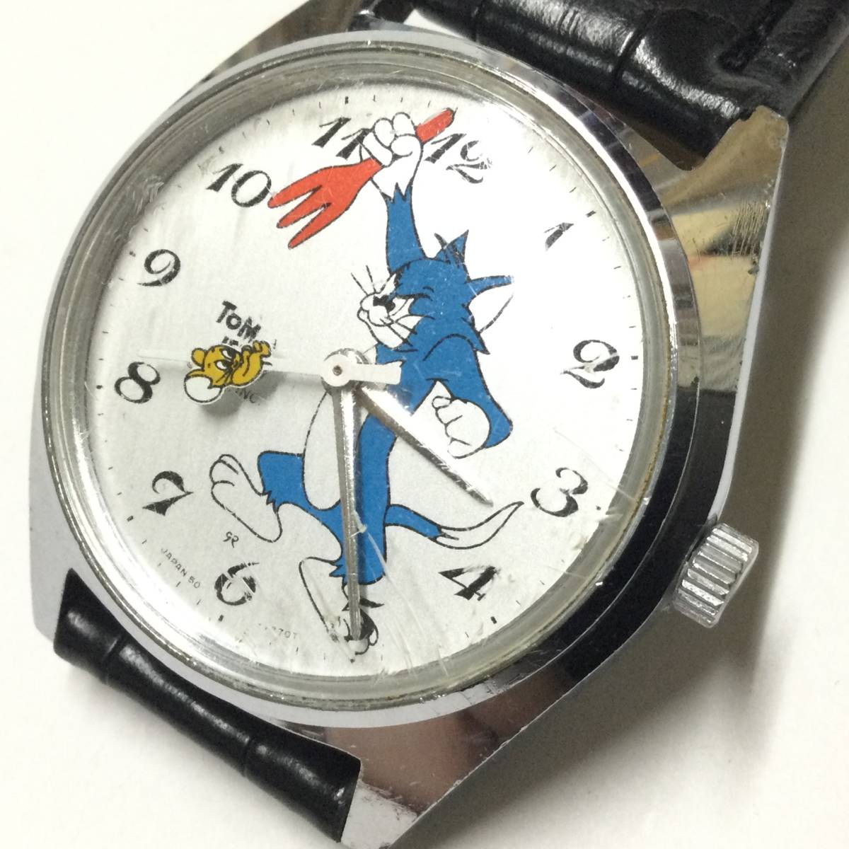 [ Showa Retro * rare Vintage ] hand winding Seiko Tom . Jerry wristwatch ②