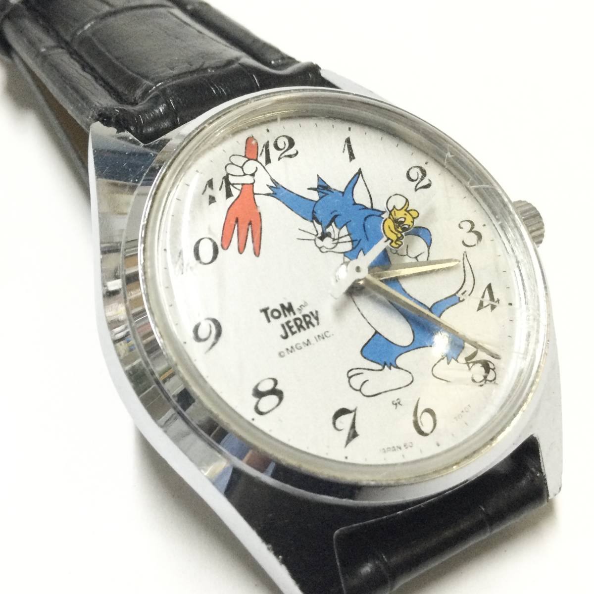 [ Showa Retro * rare Vintage ] hand winding Seiko Tom . Jerry wristwatch ②