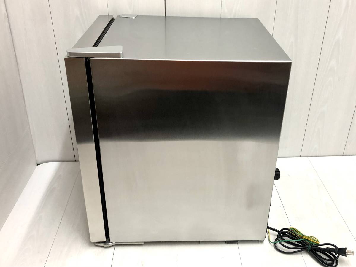 送料無料 アズマ 1ドア ノンフロン電気冷蔵庫 2019年製 MR-ST23 小型 23L ステンレス ガラスドア ディスプレイ冷蔵庫 ドン・キホーテ