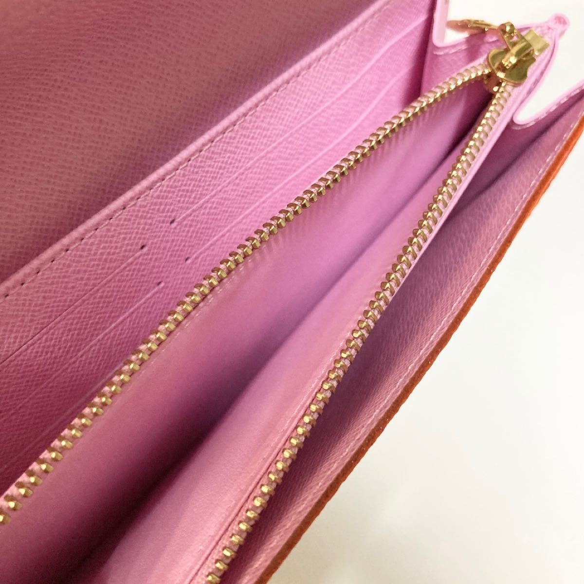 正規品】新品未使用 ルイヴィトン 長財布 内側ピンク マルチ 正規品】新品未使用 ルイヴィトン 長財布 内側ピンク マルチ