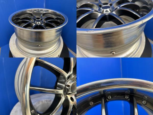 お手頃価格 【1524】深リム ワーク VS-SS 18インチ 8J 9J 3本 ホイール