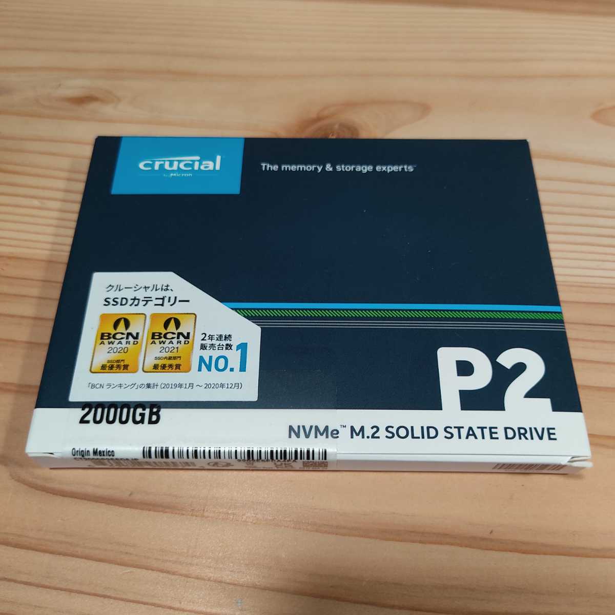 Crucial SSD P2シリーズ 2TB M.2 NVMe接続 CT2000P2SSD8JP 未開封新品