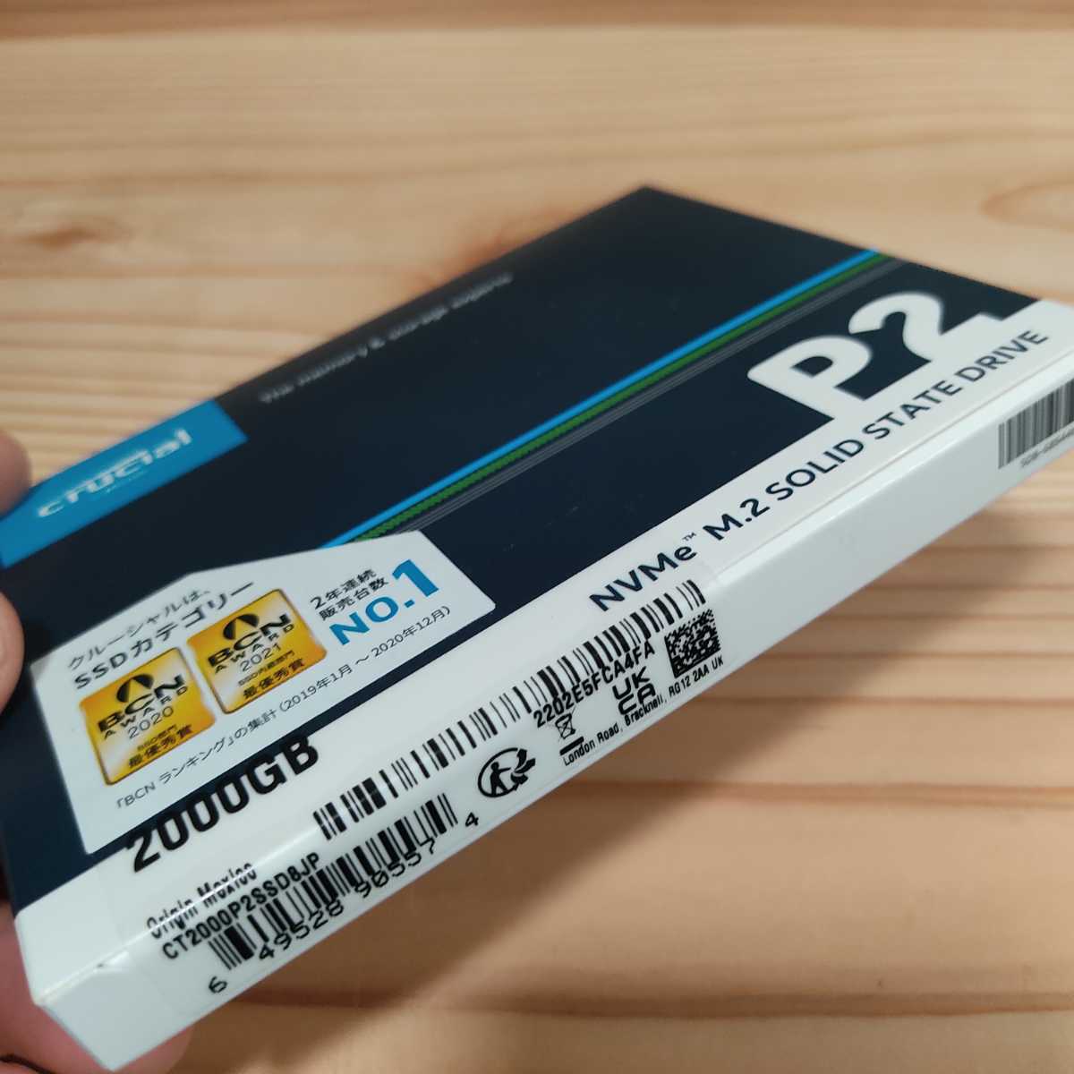 Crucial SSD P2シリーズ 2TB M.2 NVMe接続 CT2000P2SSD8JP 未開封新品