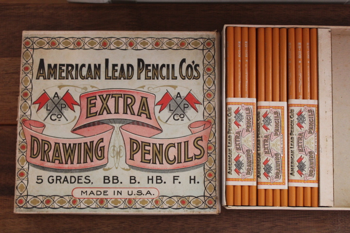 大好き 古い【アメリカ 文房具 36本 USA ボックス 3ダース】紙箱入り 鉛筆 LEAD 鉛筆