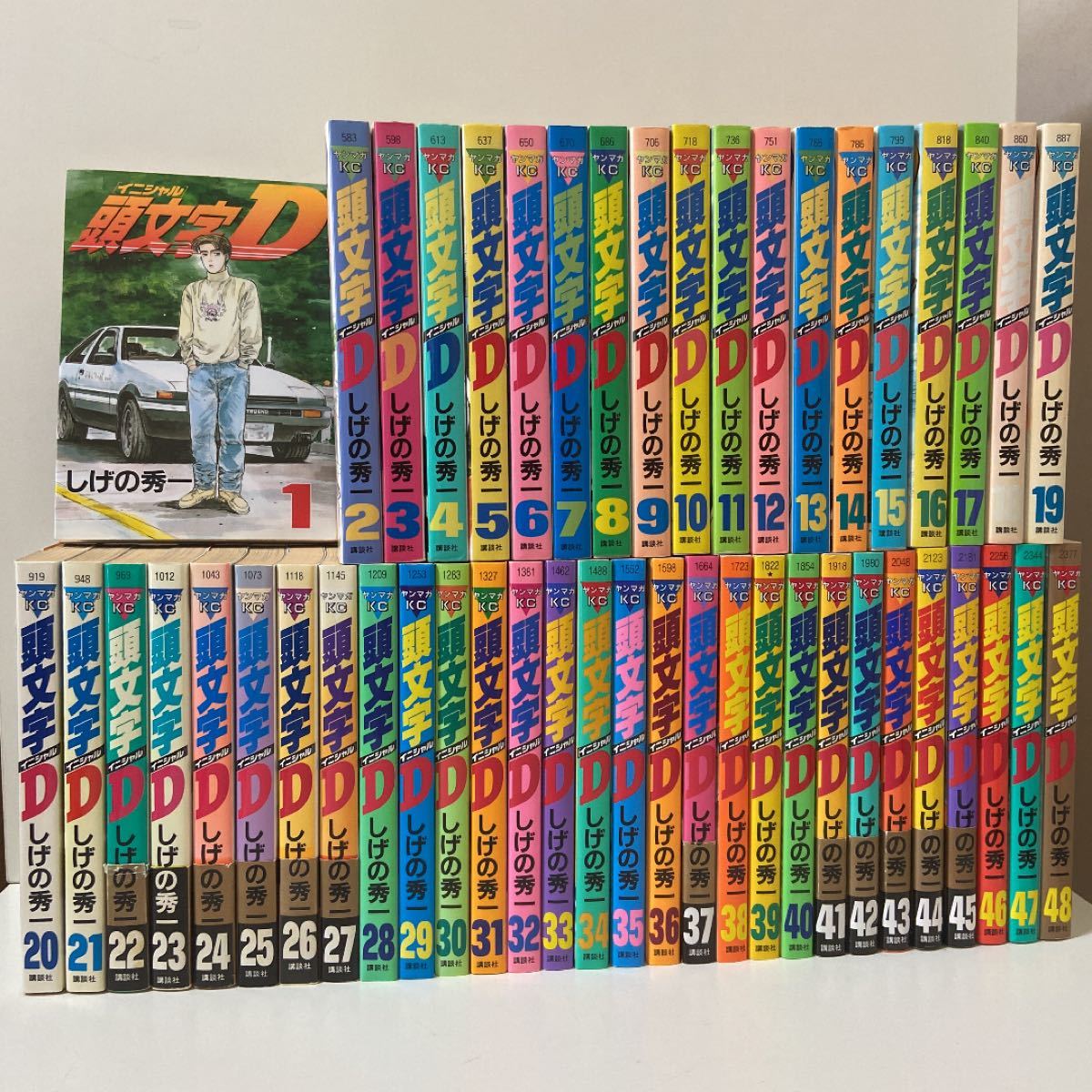 頭文字　イニシャルD 1〜48巻　全巻セット　まとめ売り　漫画　マンガ　全巻 イニシャルD全巻