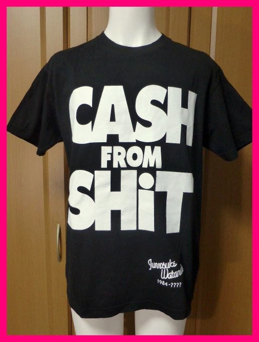  бесплатная доставка [BiSH/ много лот 5] футболка M чёрный [CASH FROM SHiT Junnosuke Watanabe SHiT original кроме того BiSH футболка много выставляется!