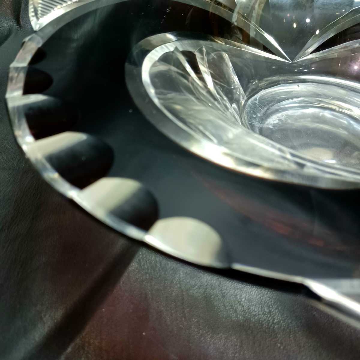 【val saint lambert】★ヴァル サン ランベール 特大 大皿★フルーツ盛り皿 クリスタル ガラス_画像8