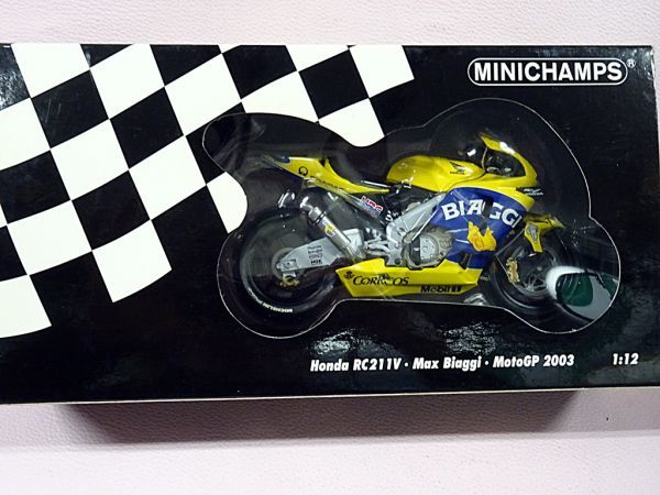 ミニチャンプス 1/12 ホンダ RC211V　MaxBiaggi.motoGP2003