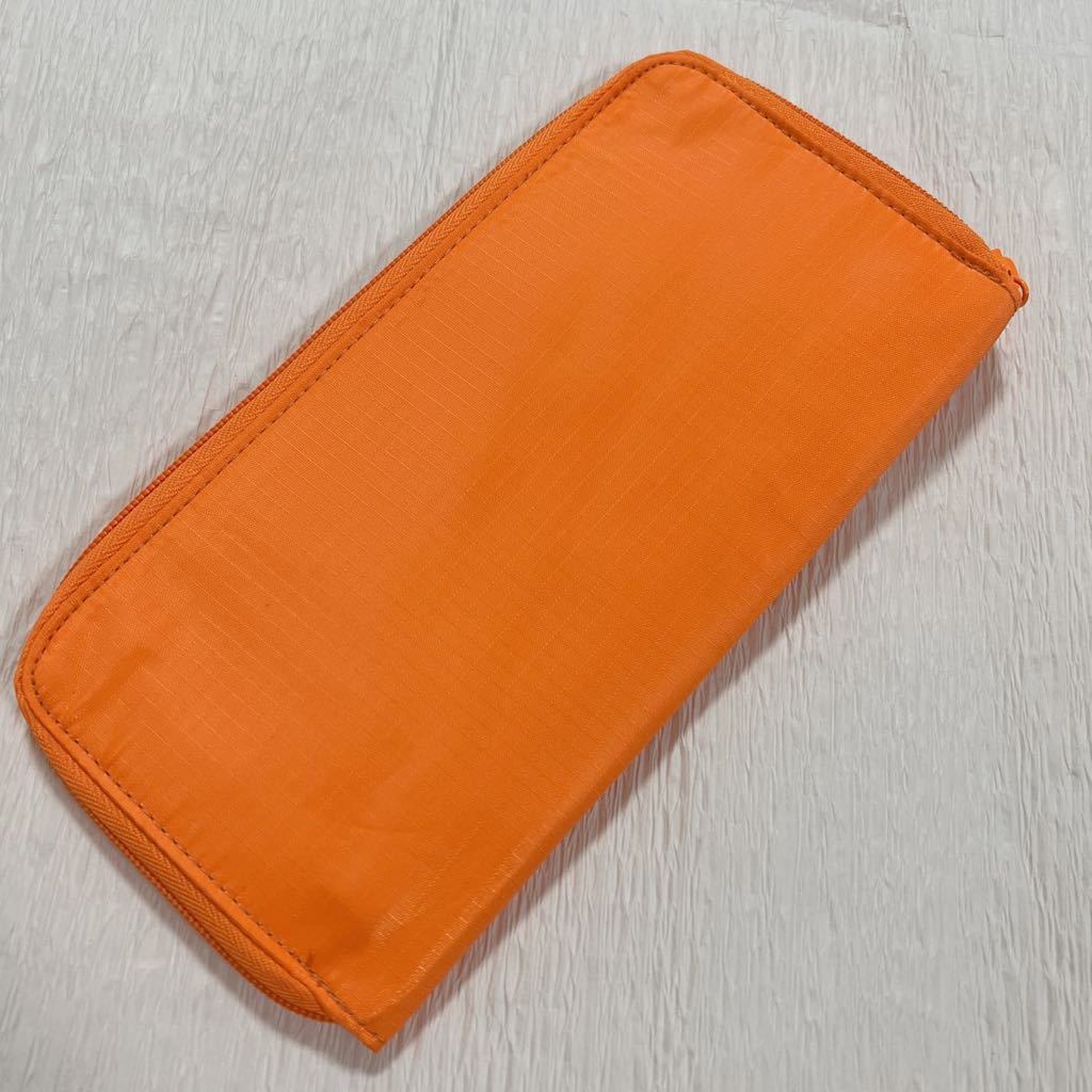  free shipping unused passport case passbook case travel pouch multi case travel card holder air ticket inserting ticket storage orange light weight 