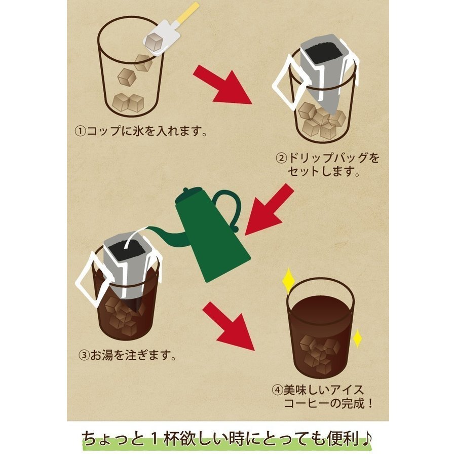 ◆送料無料 加藤珈琲 アイスコーヒー用ドリップバッグ(6袋)しゃちブレンド 　おまけ(リプトン 水出しアイスティー3袋)付き_画像4