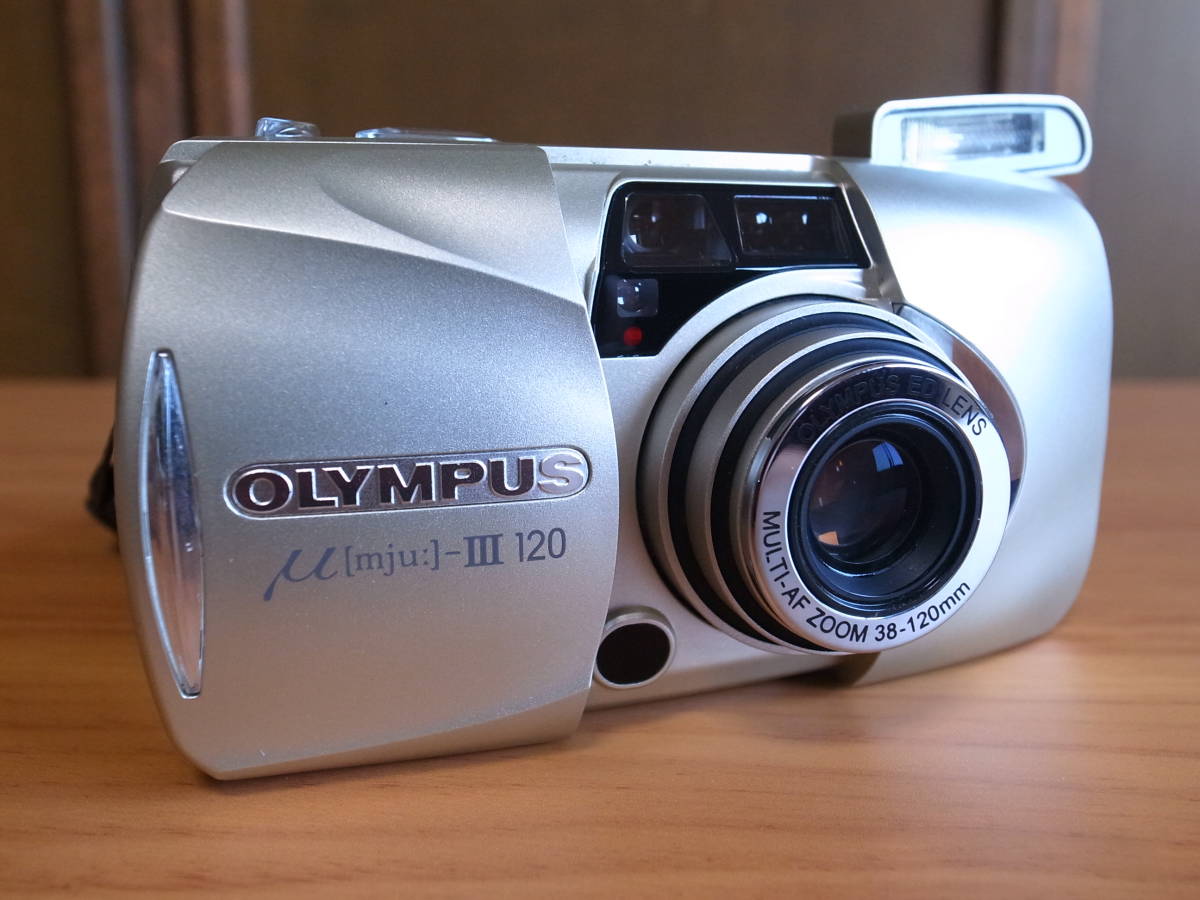 【動作良好】オリンパス ★ OLYMPUS μ mju: III 120 (38-120mm) ケース ストラップ リモコン付 ALL-WEATHER ★ _画像8