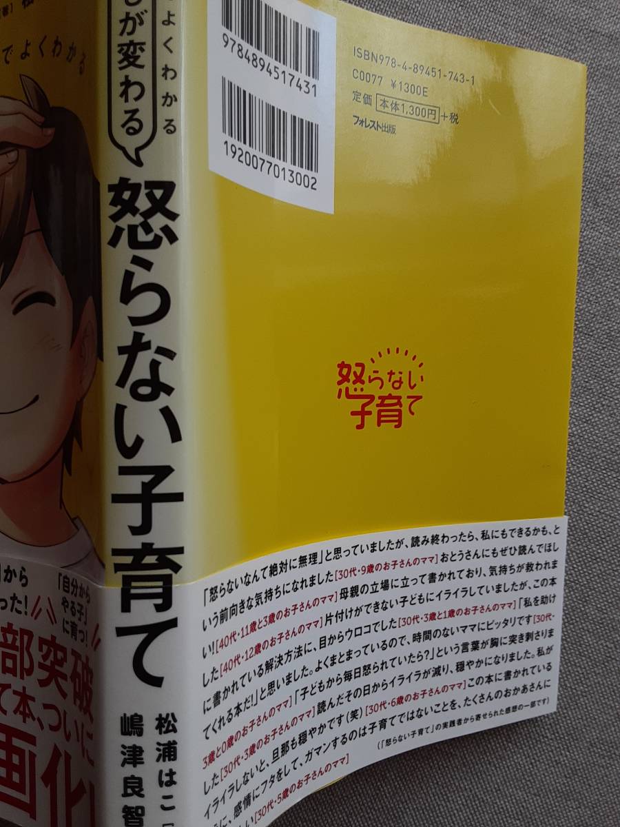 マンガでよくわかる 子どもが変わる 怒らない子育て　嶋津良智　アンガーマネジメント　怒りはコントロールできる　送料160円～_色あせあり