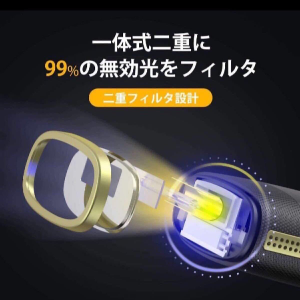 脱毛器 家庭用 冷感脱毛  IPL光脱毛器 光エステ  2モード＆5段階 90万回 ブラック　