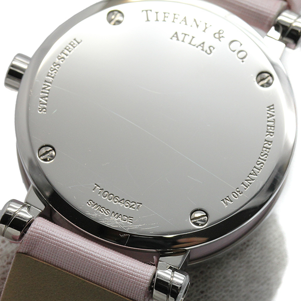 ティファニー TIFFANY&Co. アトラス Z1300.11.11A31A41A ピンク文字盤 レディース腕時計 クォーツ_画像4