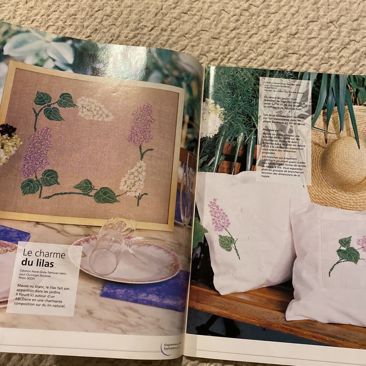 OUVRAGES BRODERIE POINT DE CROIX クロスステッチ雑誌 洋書