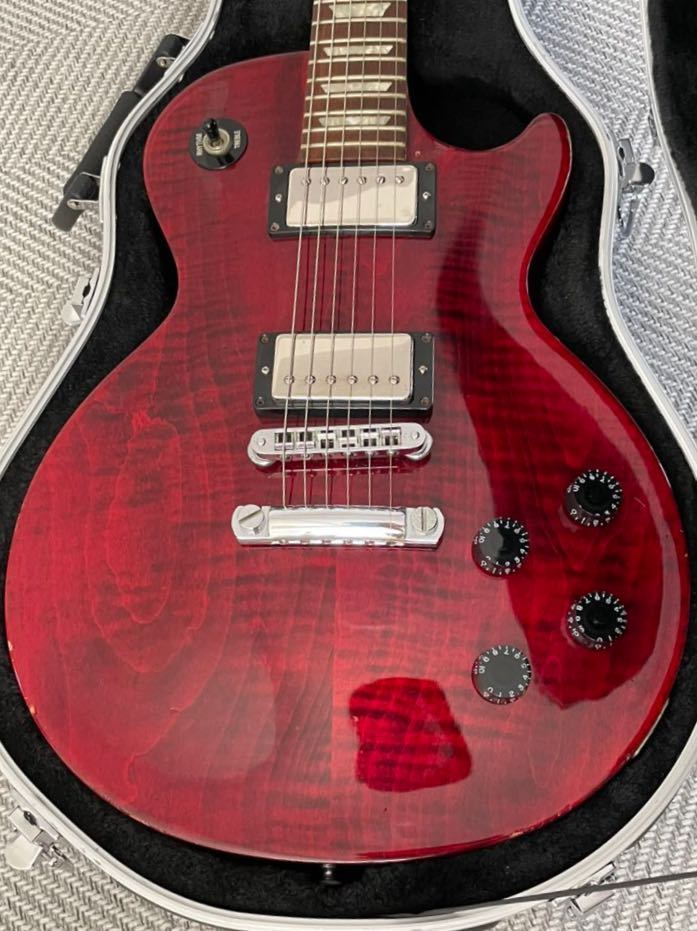 Gibson Les Paul Studio 1999 Wine Red ギブソン レスポール スタジオ 赤 ハードケース付 検 Standard Classic Custom 山野楽器 スタジオ 売買されたオークション情報 Yahooの商品情報をアーカイブ公開 オークファン Aucfan Com